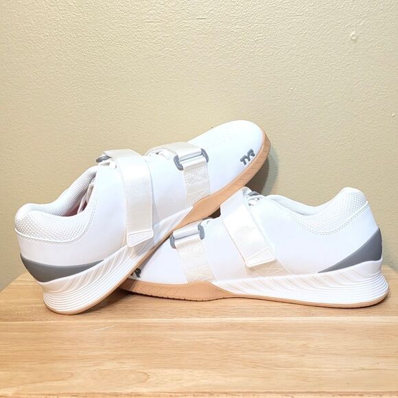 TYR L-1 Lifter Weightlifting Shoes White Grey Gum Men's Size 11.5 Women's 13 - Picture 4 of 7